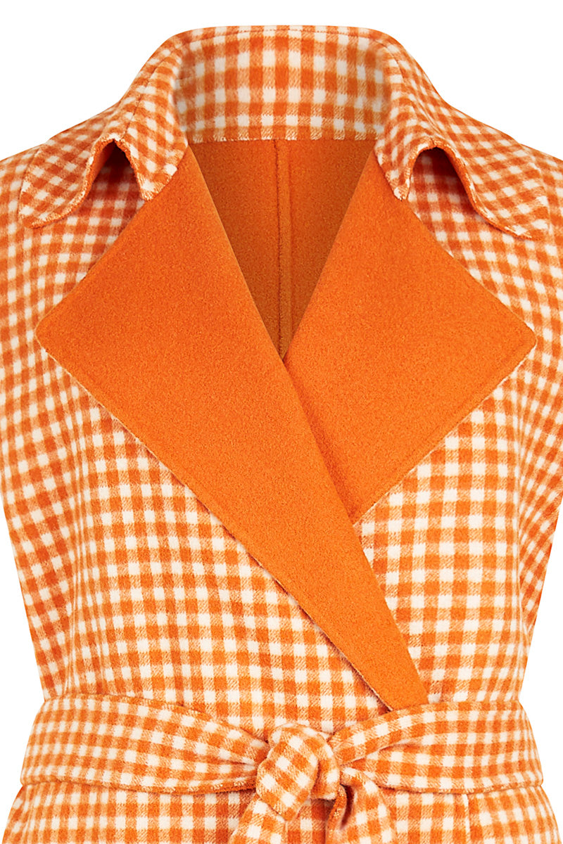 The Vest Orange Check