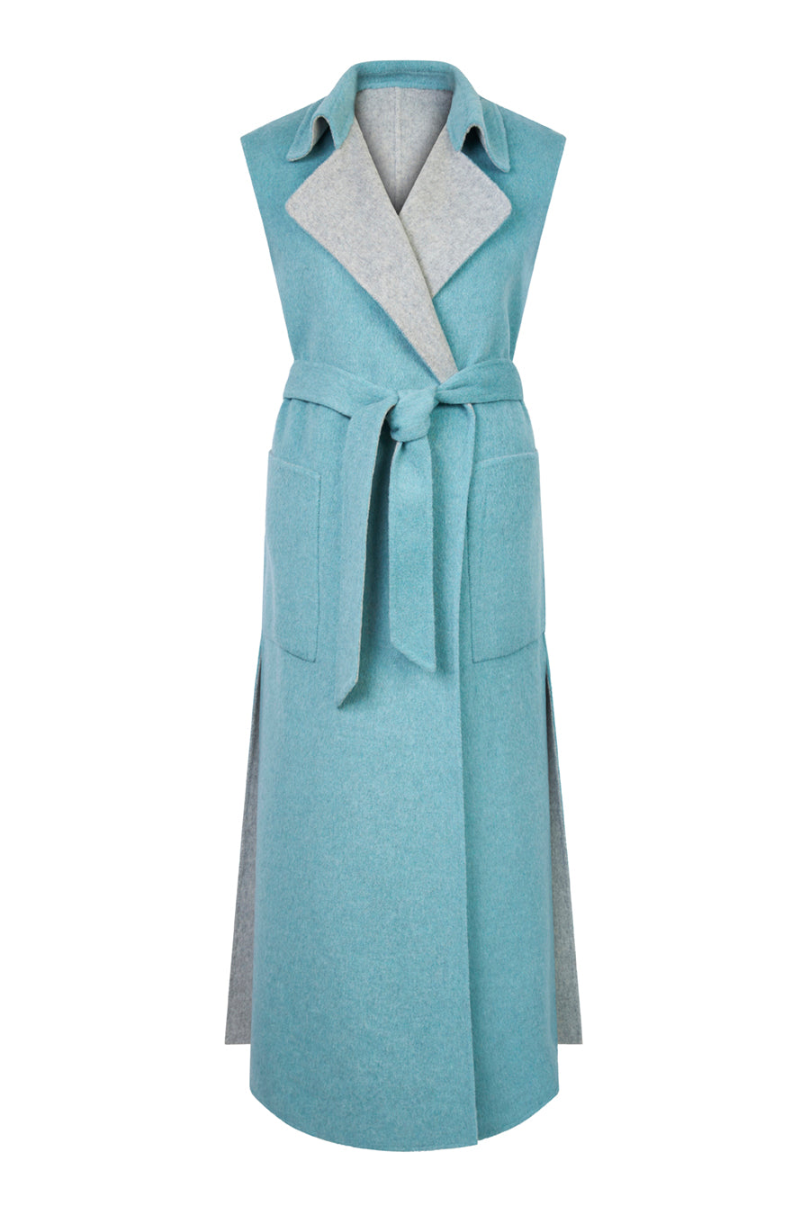 The Vest Light blue & Grey